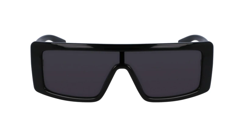 Calvin Klein Jeans CKJ23655S 001 Black Sunglasses Unisex Iniettato, Shield, 57