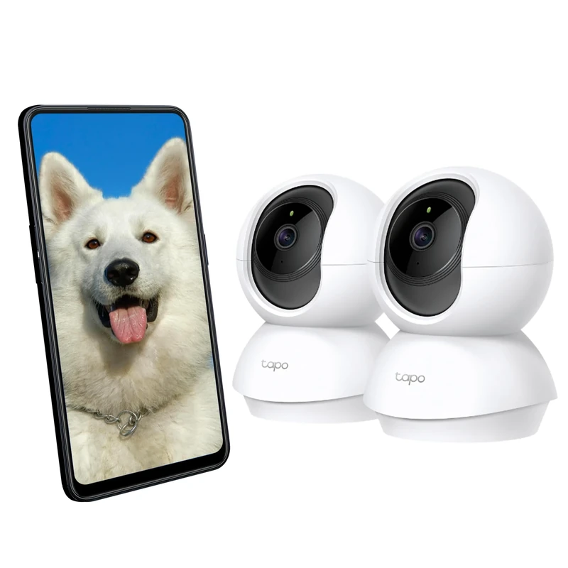 Tapo 1080P C200 Indoor WiFi Surveillance Camera 2 Pack Person Detection Two-Way Audio Compatible with Alexa and Google Assistant for Baby,Pets