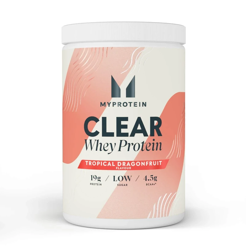 Myprotein Clear Whey Isolate Protein Powder - Tropical Dragenfruit - 500g - 20 Servings - Cool and Refreshing Whey Protein Shake Alternative - 20g Protein and 4g BCAA per Serving