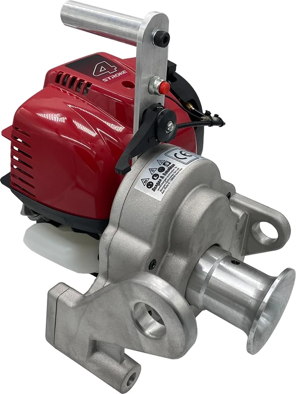 Berger + Schröter Engine Spill Winch with 2 HP Motor, 47.9 CCM, GX 50, Tensile Force of up to 1,000 kg, Forestry Winch, Motor Winch for Boat, Wood, Vehicle