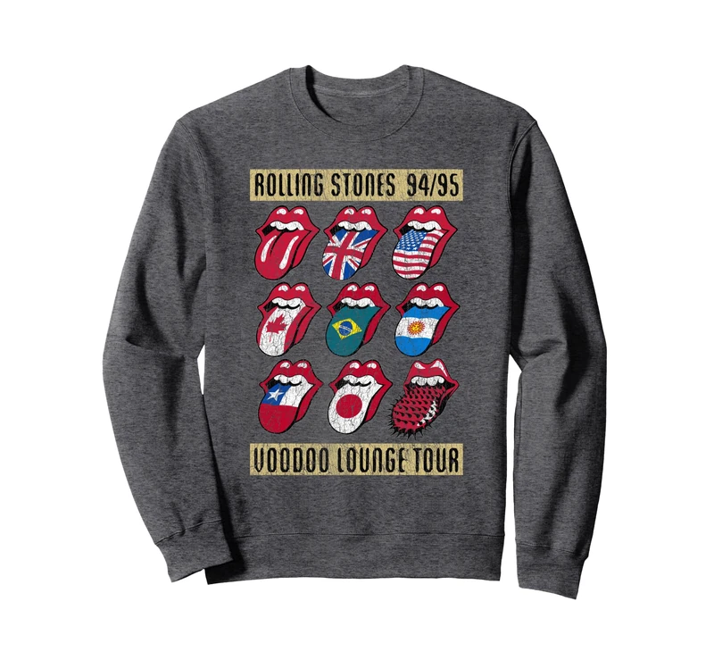 Rolling Stones Voodoo Lounge Charcoal Sweatshirt - Image 1