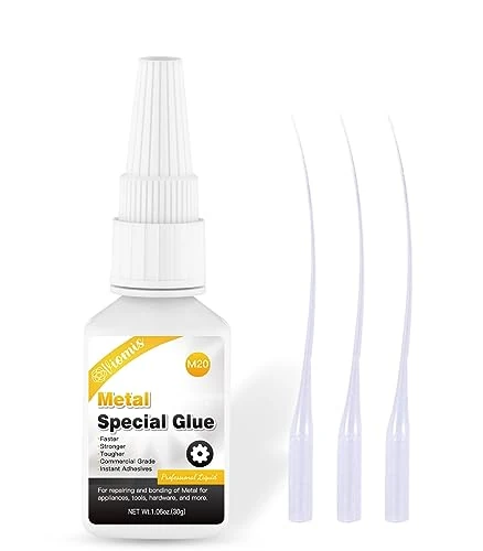 Viomis 30g Metal Glue - Instant Super Adhesive for Stainless Steel, Aluminum Alloy, Jewelry - Industrial Strength, Fast Dry, Clear - DIY Craft