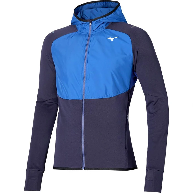 Mizuno J2GCA501-12 WARMALITE HYBRID FZ Jacket Men's Evening Blue/Surf the Web Size XXL