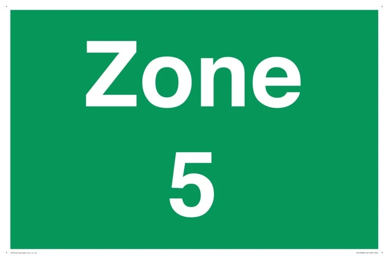 Zone 5 Sign - 600x400mm - A2L
