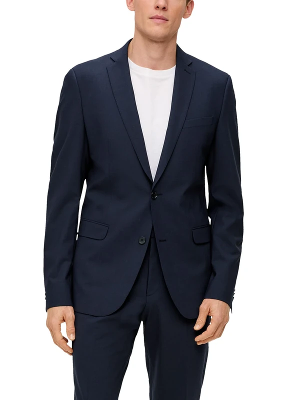 s.Oliver Men's Business Suit Jacket, Navy, 30