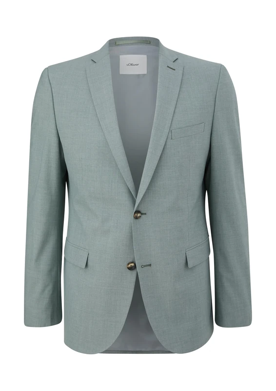s.Oliver BLACK LABEL Men's 2140779 Business Suit Jacket, 79m1 Green, 38L