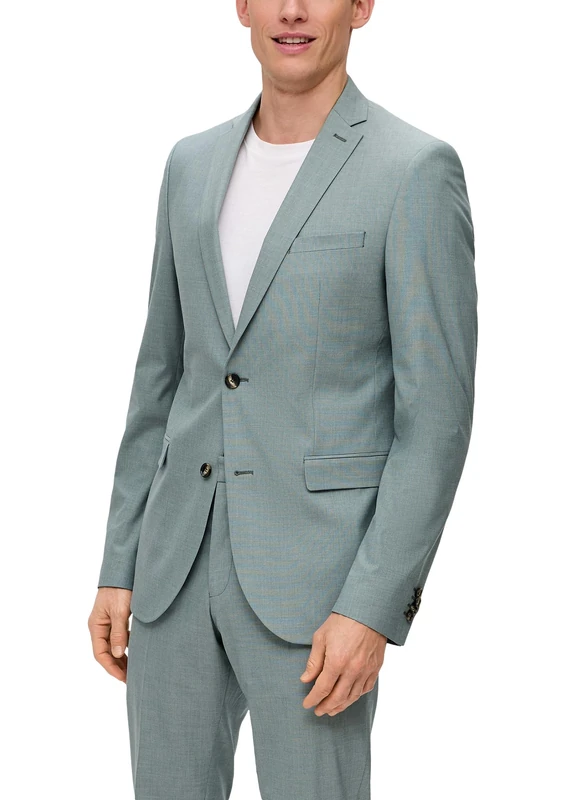 s.Oliver BLACK LABEL Men's 2140779 Business Suit Jacket, sage Green, 40