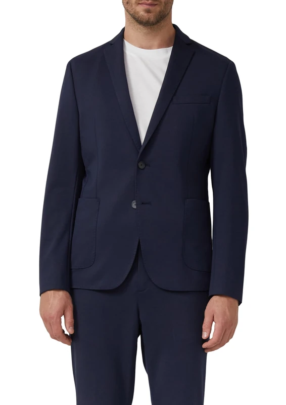 s.Oliver BLACK LABEL Men's Casual Business Blazer, Navy, 46