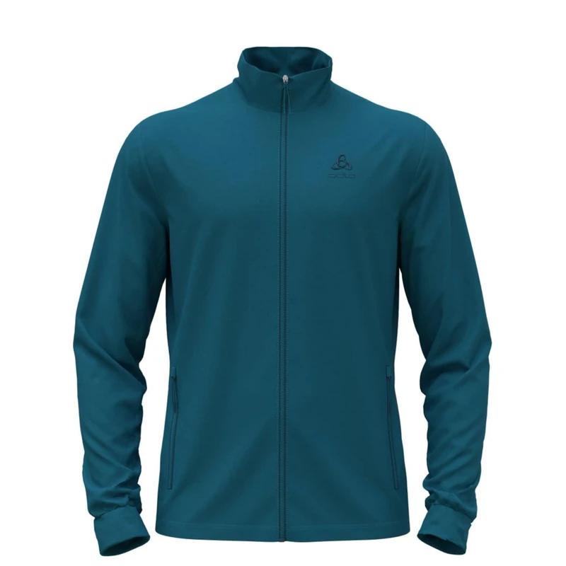 Odlo Men Long-sleeved shirt with zipper BERRA, saxony blue, XL
