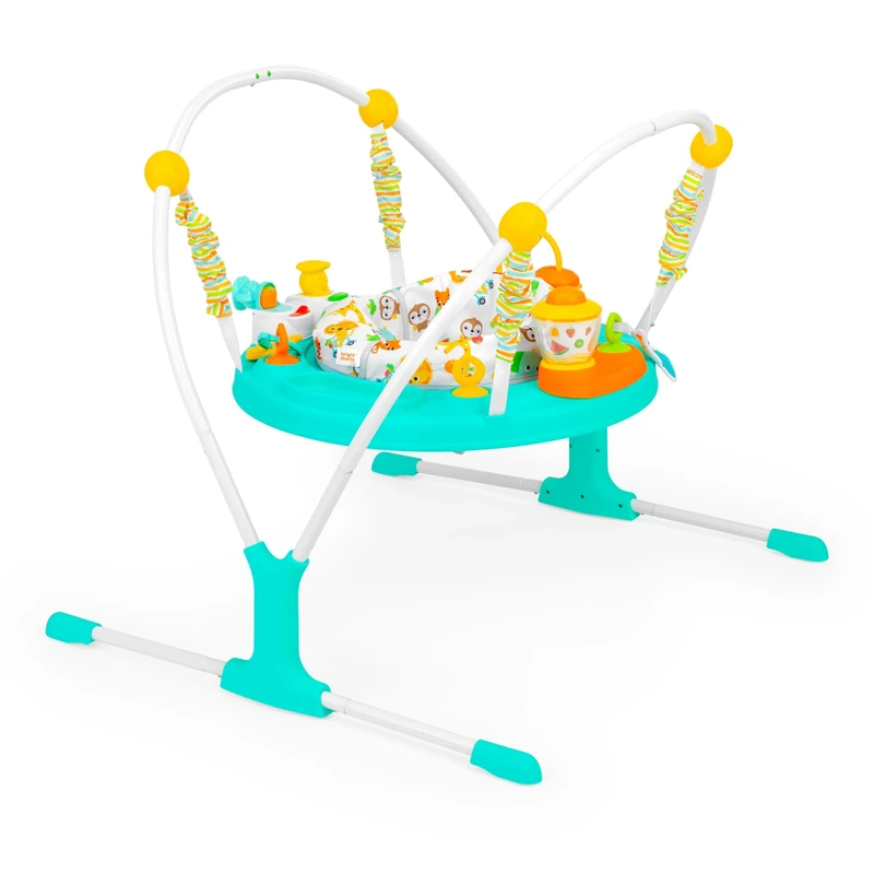 Bright Starts Cooking Up Fun Baby Activity Jumper with Music and Lights, Kitchen Role Play Toys, Unisex, 6-12 Months, Up to 11 kgs - Image 1