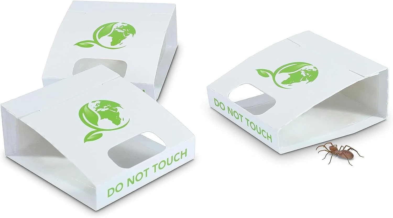 30-Pack Spider & Insect Traps: Versatile, Pre-Baited, Non-Toxic - Controls Bed Bugs, Silverfish & More with Easy Installation