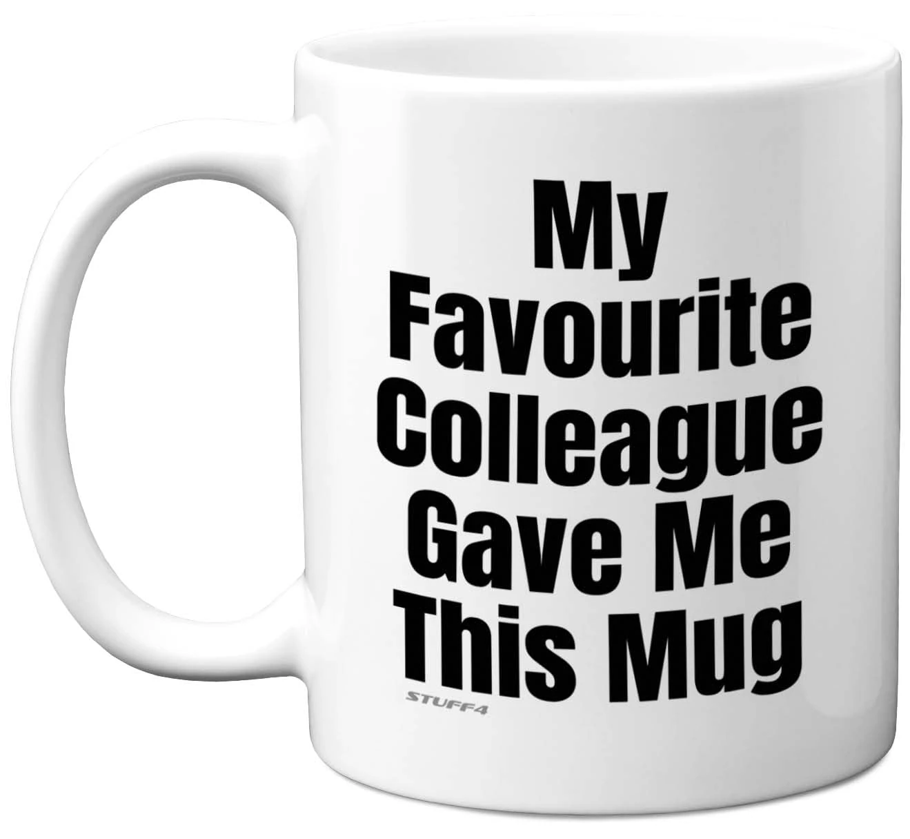 Funny Birthday Mug for Work Colleagues - My Favourite Colleague - Novelty Joke Present for Colleague from Friend, Leaving Gifts Christmas Secret Santa 11oz Ceramic Dishwasher Safe Coffee Mugs Cup