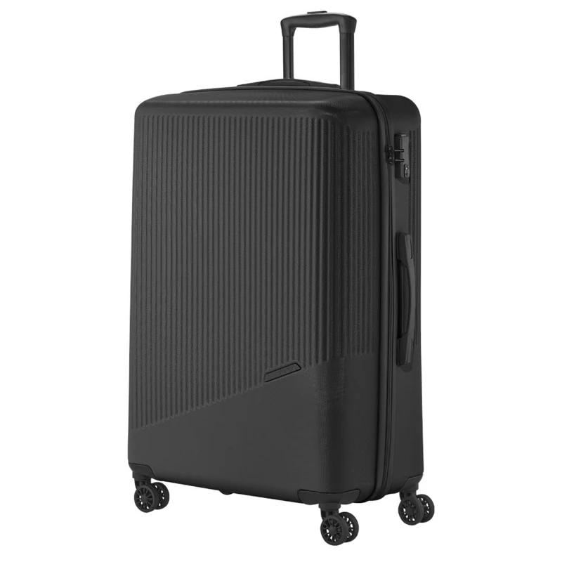 travelite 4-wheel hard shell suitcase large 96 liters, BALI: ABS hard-shell trolley with TSA combination lock, 77 cm