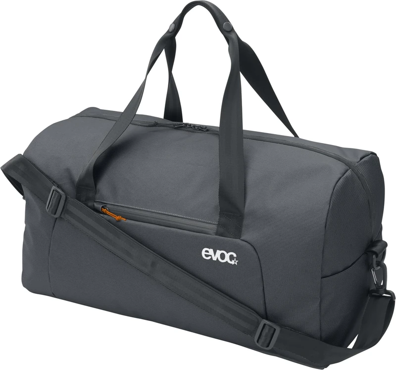 EVOC WEEKENDER 40, travel bag (water- and dirt-repellent Tarpualin, incl. external and internal pockets, volume: 40l, weight: 720g, dimensions: 55 x 26 x 28 cm), Carbon Grey - Black