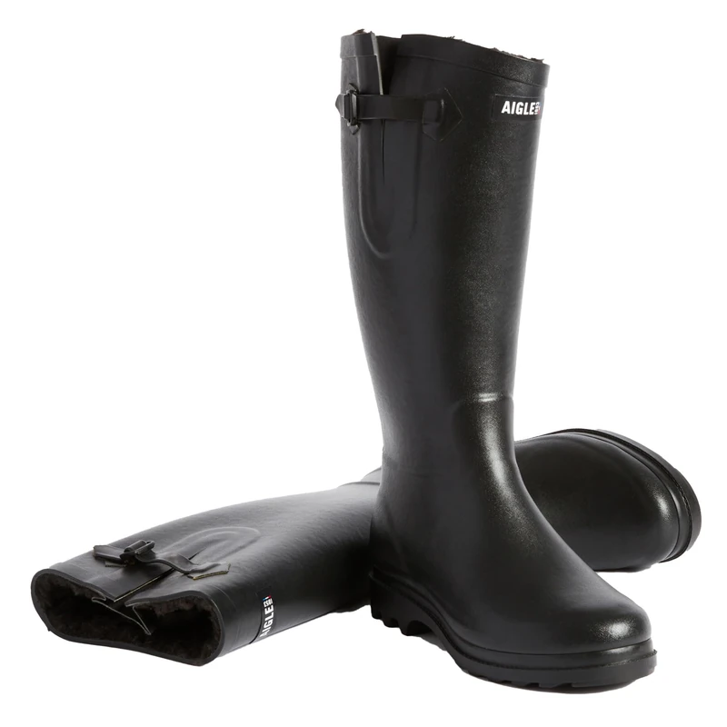 Aigle Women's ntine f2nl Rain Boot, Black, 6.5 UK
