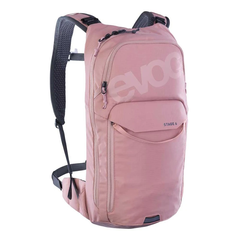 EVOC STAGE 6 Backpack, bike backpack (Brace link shoulder straps, Air flow contact system, PFC-free, lightweight and compact, trekking backpack, ideal for mountain bikers, One Size), Dusty Pink - Image 1