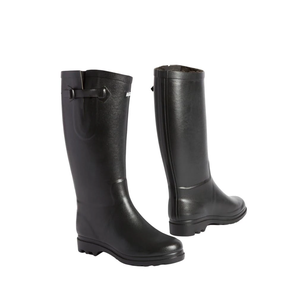 Aigle Women's AIGLENTINE F2NL Rain Boot, Black, 1 UK