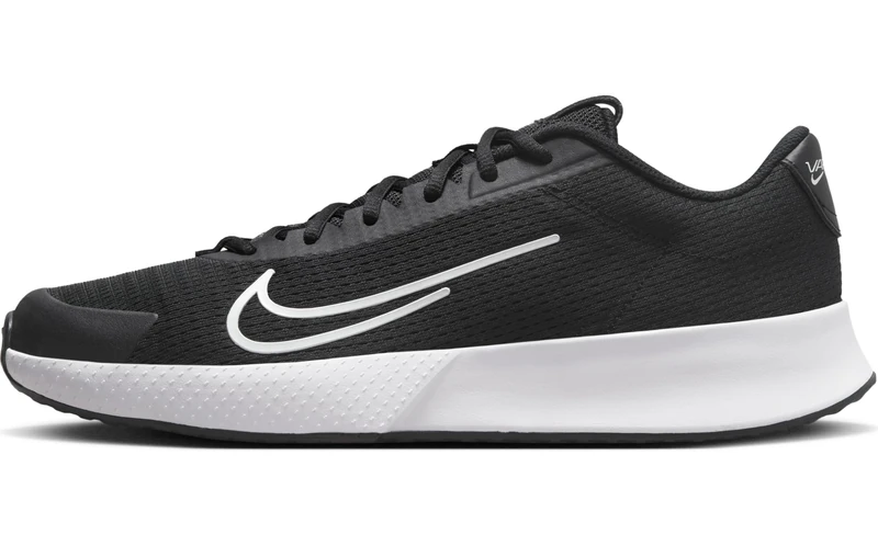 Nike Men's M Vapor Lite 2 HcTennis Shoes, Black White, 3 UK