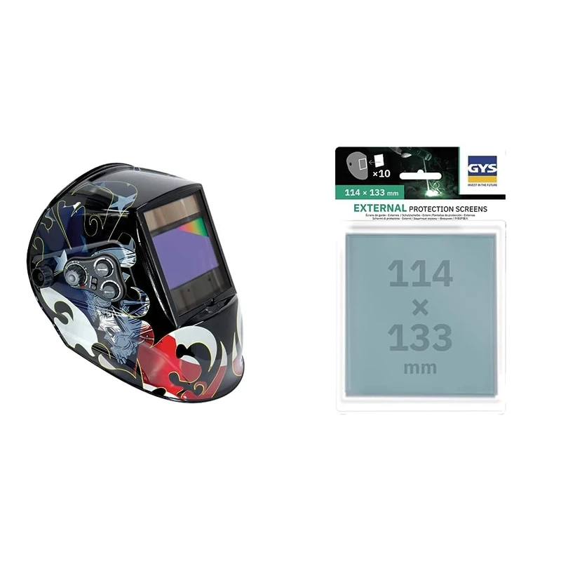 GYS Ergotech LCD Truecolor Welding Helmet with Replacement Lenses