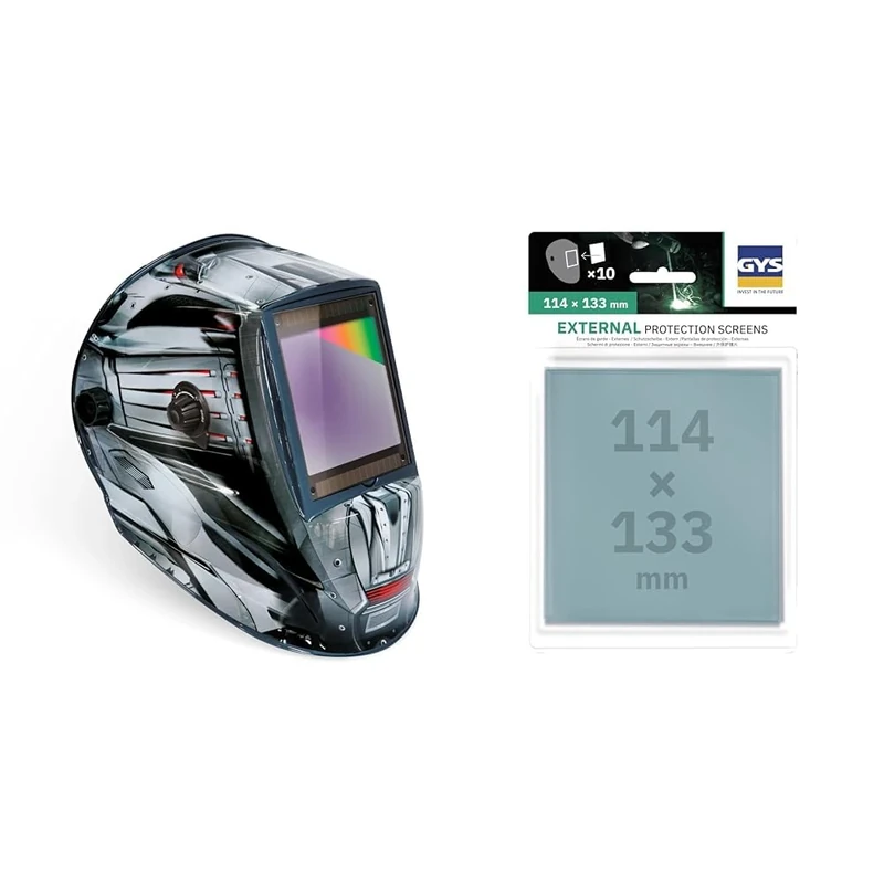 GYS Alien Truecolor Welding helmet with replacement lenses