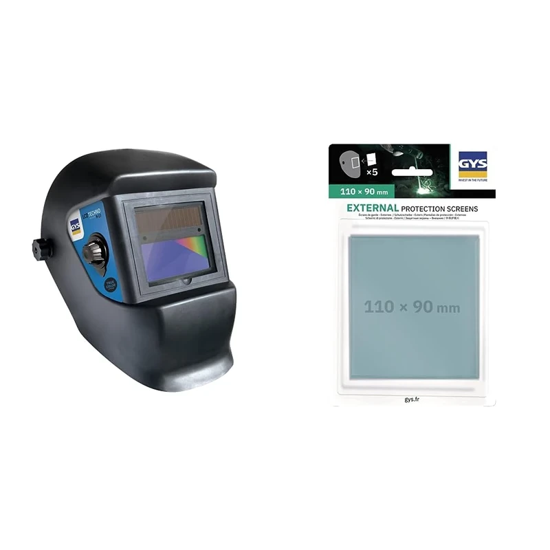 GYS Techno 9/13 LCD Truecolor welding helmet with replacement lenses