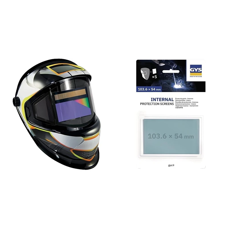 GYS SPACE Truecolor welding helmet with replacement lenses