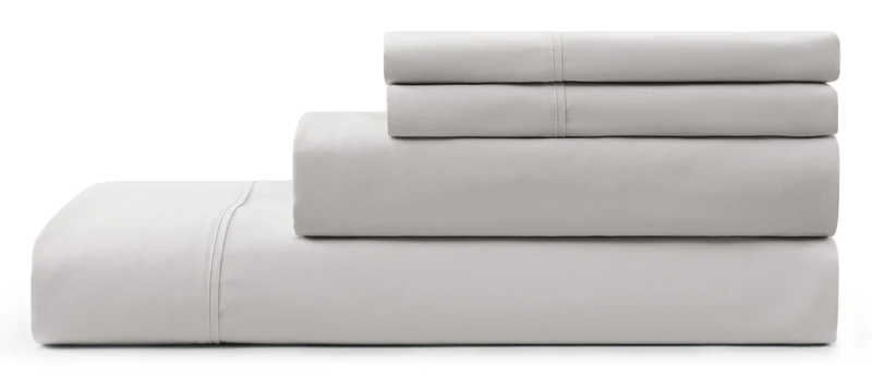 UGG 11794 Hedi Full Bed Sheets and Pillowcases 4-Piece Set Sleep in Luxury Machine Washable Deep Pockets Wrinkle-Resistant Breathable Cozy Comfort Silky Cooling Sheets, Full, Stone