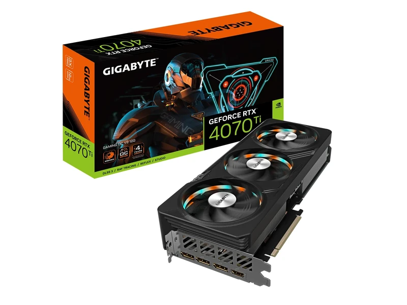 Gigabyte GeForce RTX 4070 Ti GAMING OC V2 12G Graphics Card, 3x WINDFORCE Fans, 12GB 192-bit GDDR6X, GV-N407TGAMING OCV2-12GD Video Card