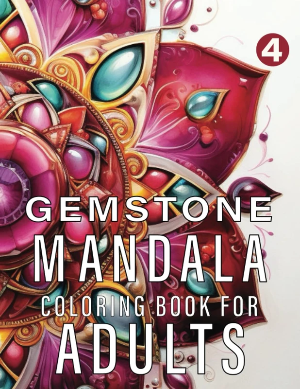 Gemstone Mandalas Coloring Book For Adults