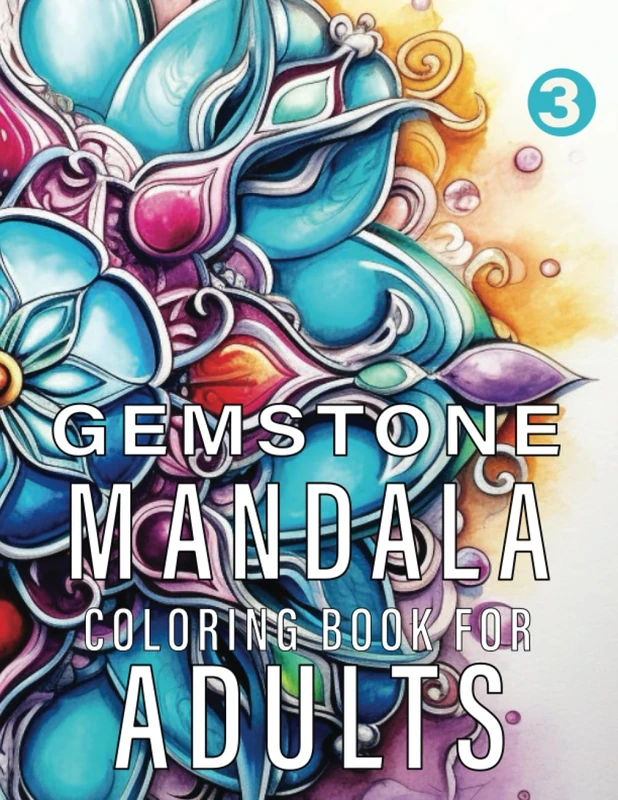 Gemstone Mandalas Coloring Book For Adults