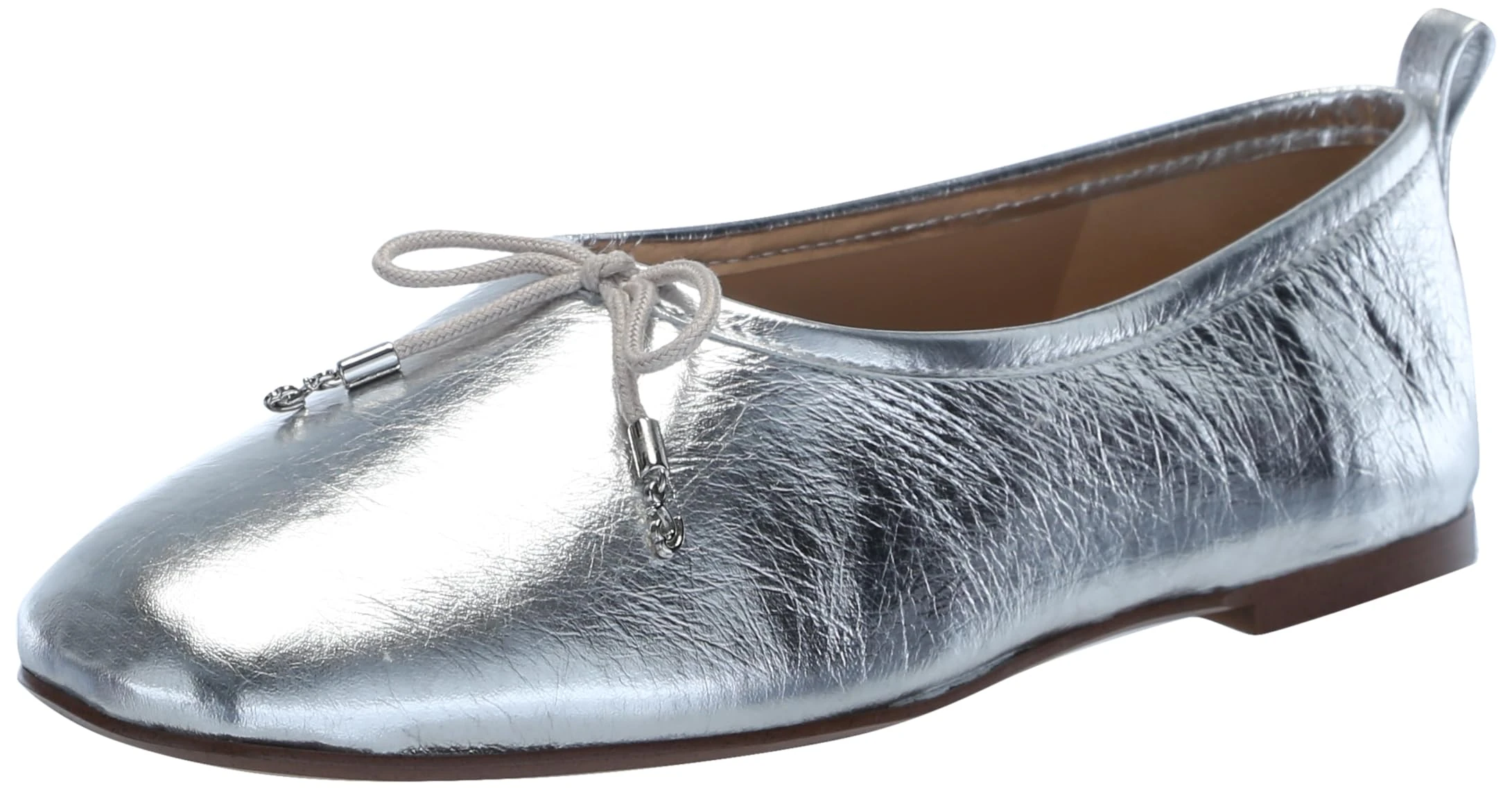 Sam Edelman Women's Ari Ballet Flat, Soft Silver, 5 UK