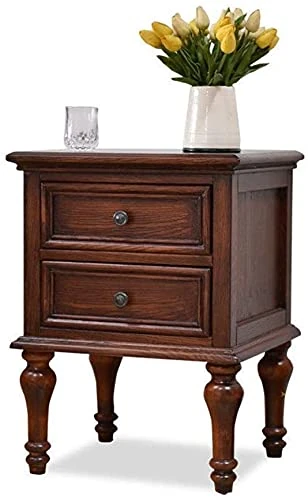 Nightstand Simple Bedside Table for Bedroom Office Bedside Table Vintage Style Bedside Storage Cabinet Countryside Rustic Nightstand Solid Wood Bedside Cabinet Side Tables Comfortable anniversary