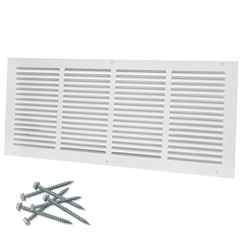 Howeall 24"W x 10"H [Duct Opening Size] Steel Return Air Grille, Air Return Vent Cover for Ceiling and Sidewall - HVAC Air Vent Covers - [Outer Dimensions: 25.75"W x 11.75"H]