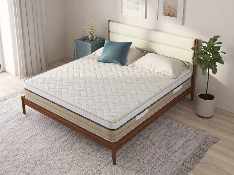 Talamo Italia - Double bed mattress Pandia, mattress, Ergonomic mattress, Pocket spring mattress, 100% Made in Italy, 180x200xh25 cm