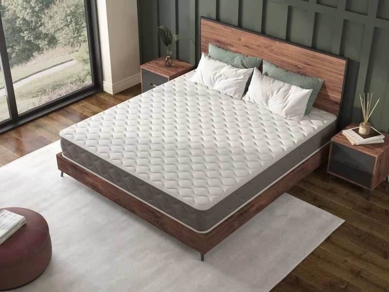 Talamo Italia - Double bed mattress Amaltea, Memory Foam mattress, Ergonomic mattress, Anti-mite and hypoallergenic mattress, 100% Made in Italy, 140x200xh21 cm