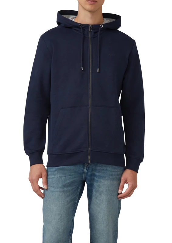 s.Oliver Men's 2142043 Sweatshirt, Blue, XXL - Image 1