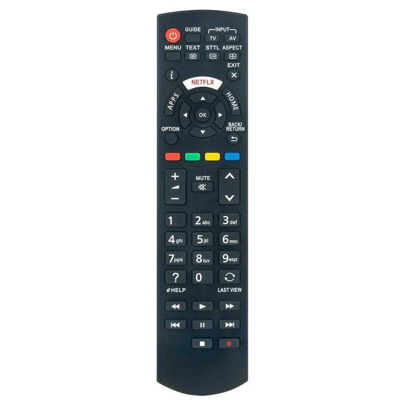 N2QAYB001009 Replace Remote for PANASONIC TX-24CS500B TX-24CSW504 TX-32CS510B TX-32CSW514 TX-40CS520B TX-40CSW524 TX-40DX650E TX-40DX653E TX-40DXU601 TX-49DXU601 TX-50CS520B TX-55CSW524 N2QAYB001008