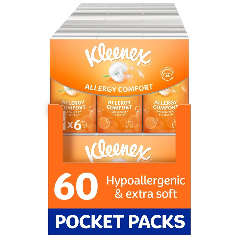 Kleenex® Allergy Comfort Pocket Pack 9sc X 6 Packs