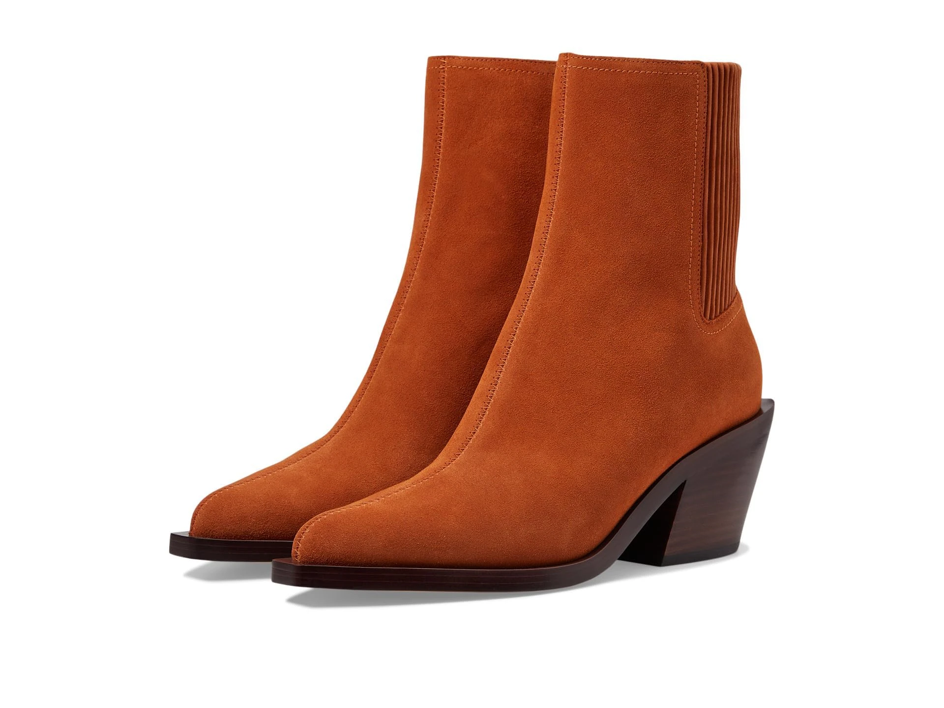 Coach Women's Prestyn Leather Bootie, Burnished Amber, 5