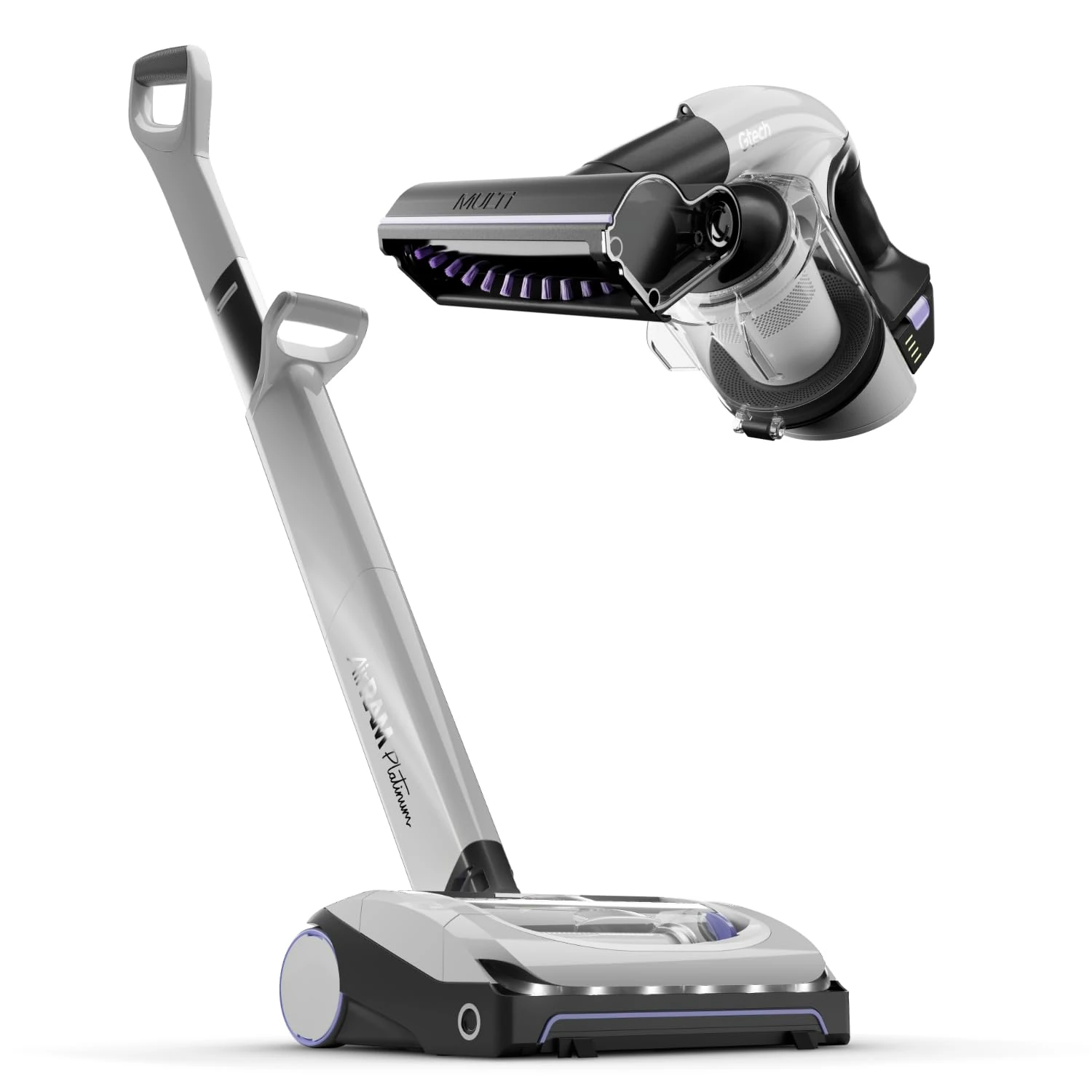 Gtech System Platinum, Airram Platinum & Multi Platinum Cordless Vacuum Cleaner Bundle, Combined 90 Min Runtime