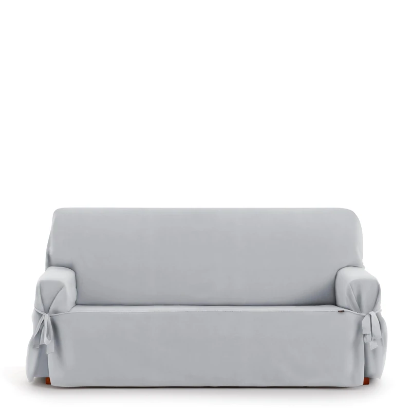 Eysa Universal Adjustable Sofa Cover with Ties East 2 Seater Colour 06/Grey
