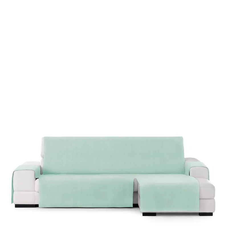 Eysa Oriente Practical Chaise Longue Cover 290 cm., Color 04/Sea Water, Right Front View