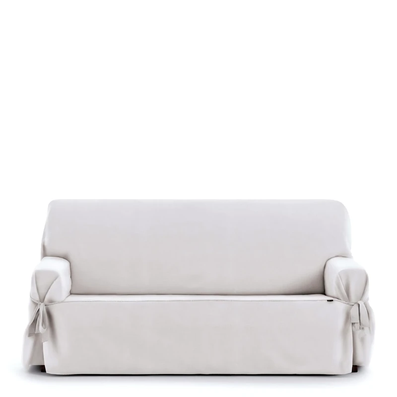 Eysa Universal Adjustable Sofa Cover with Ties East 3 Seater Colour 00/White