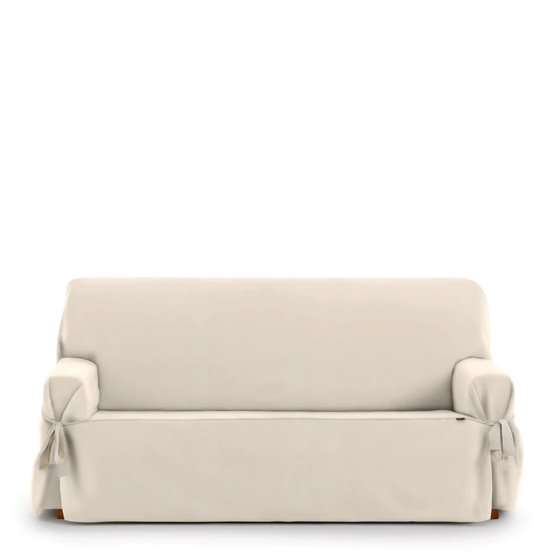 Eysa Universal Adjustable Sofa Cover with Ties Orient 3 Seater Colour 01/Beige