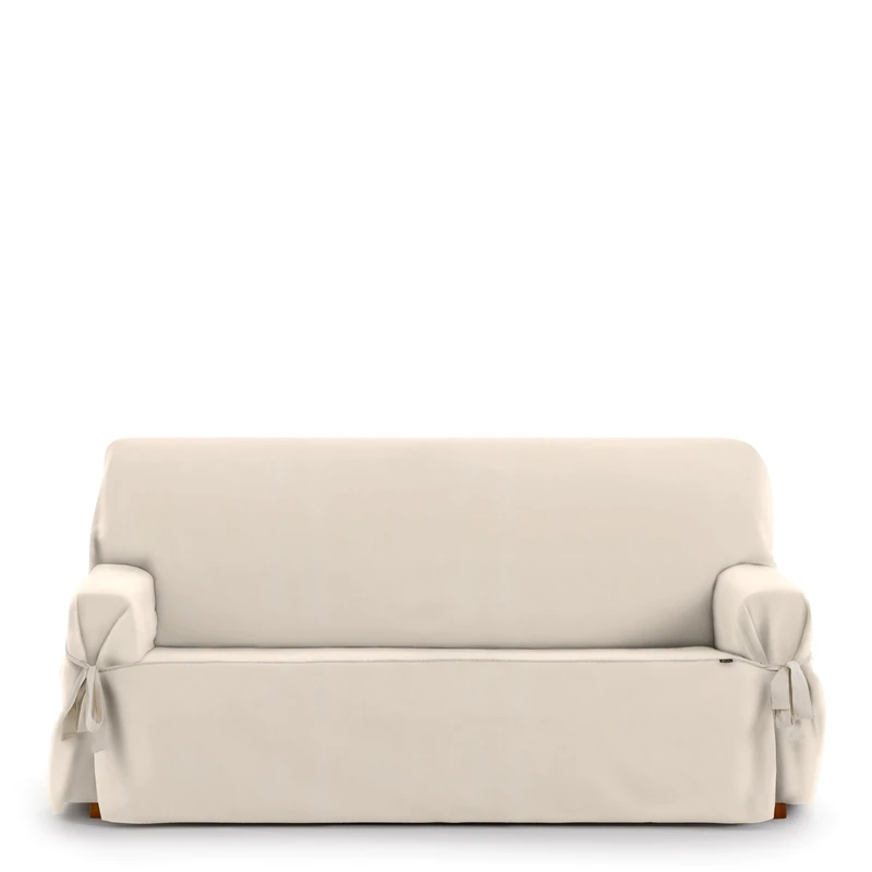 Eysa Universal Adjustable Sofa Cover with Ties Oriente 2 Seater Colour 01/Beige