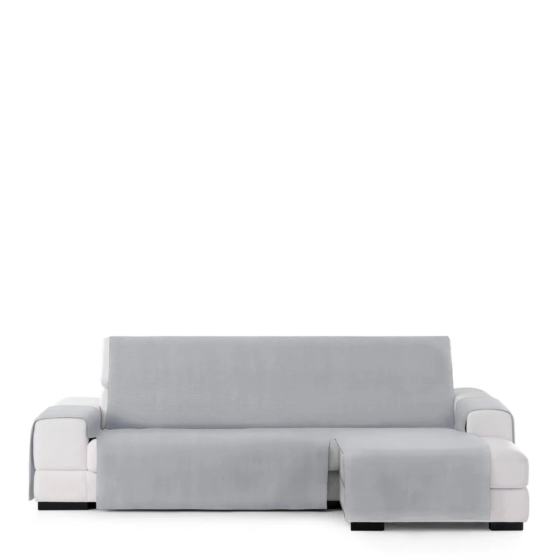 Eysa Oriente Practical Chaise Longue Cover 290 cm., Color 06/Grey, Right Front View