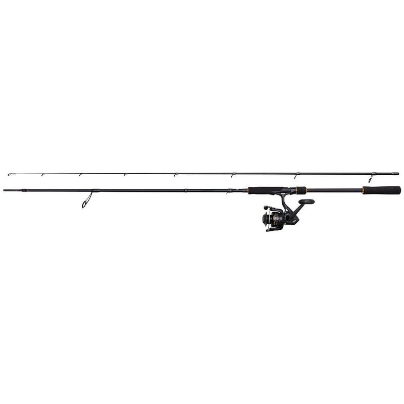 PENN Wrath II Eging Spinning Combo, Sea Fishing Rod and Reel Combo Specifically Designed for Inshore EGI Fishing Style, Sea Fishing, Squid, Unisex, Black, 2.44m