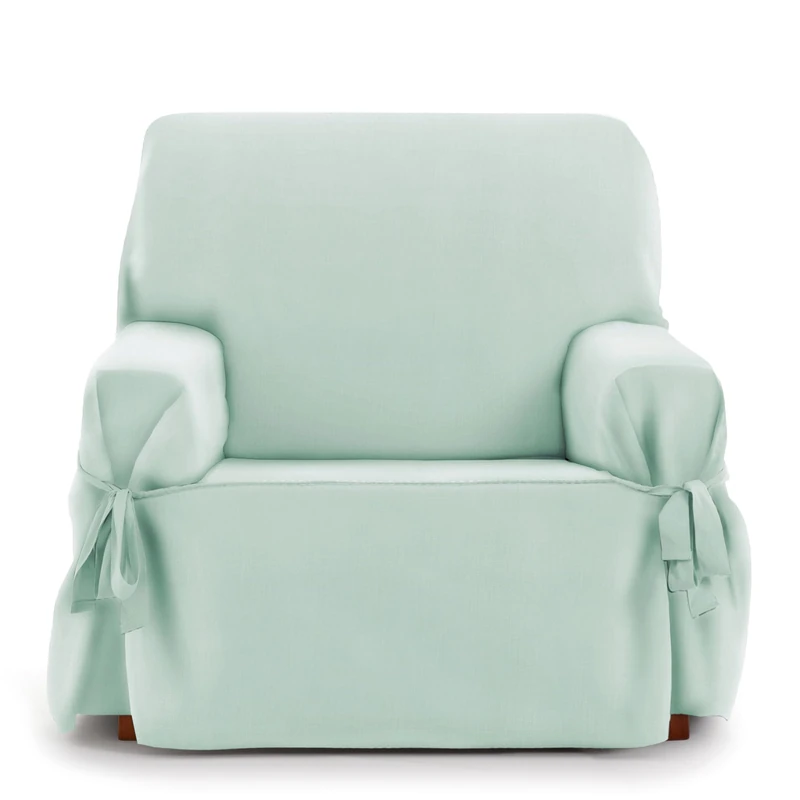 Eysa Universal Adjustable Sofa Cover with Ties East 1 Seater Colour 04/Marine Water