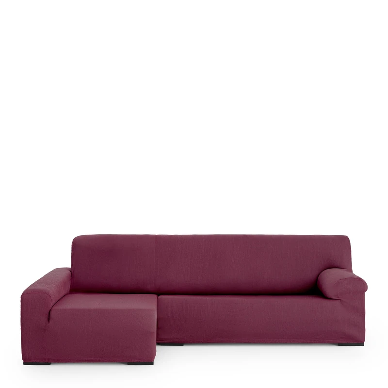 Eysa Poseidon Elastic Left Arm Chaise Longue Sofa Cover, Front View, Colour 8 - Image 1