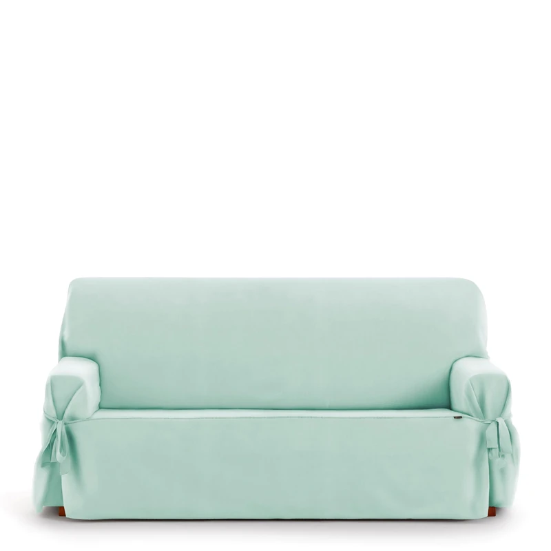 Eysa Universal Adjustable Sofa Cover with Ties East 2 Seater Colour 04/Sea Water